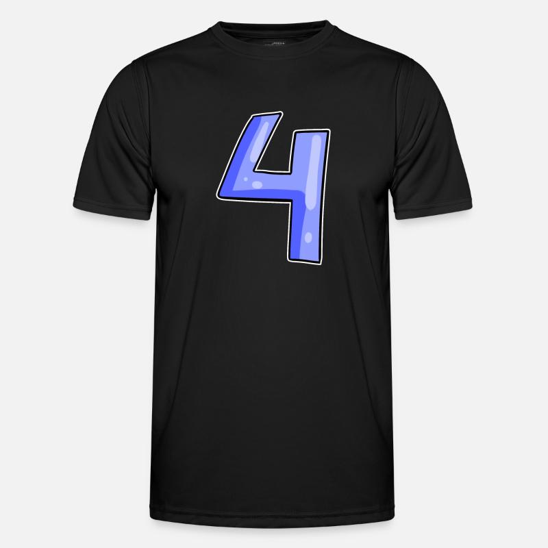 4 - Four - Men's Functional T-Shirt - black