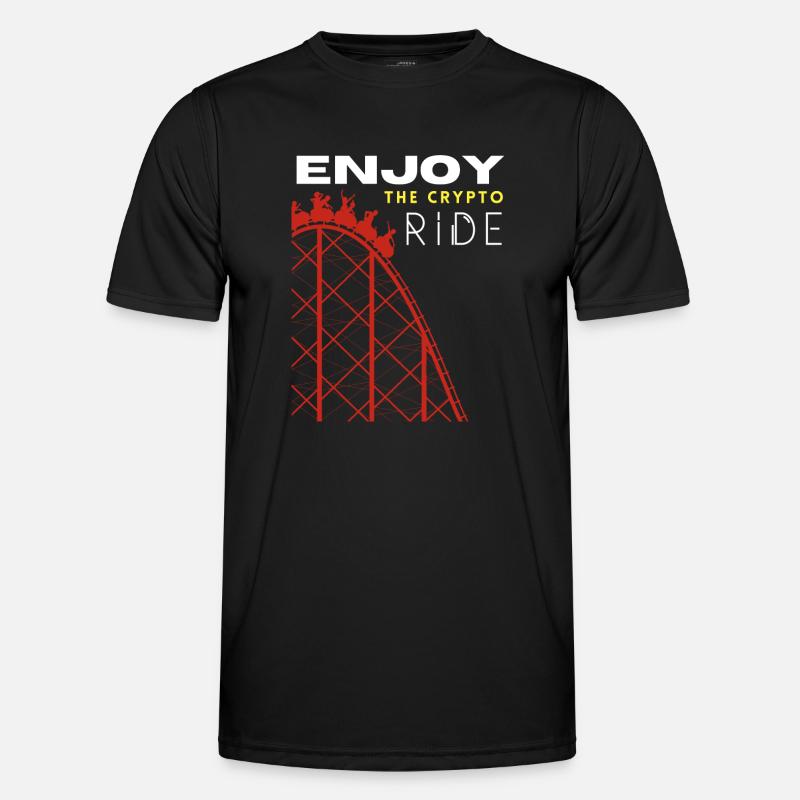 Crypto Ride Rollercoaster Men's Functional T-Shirt