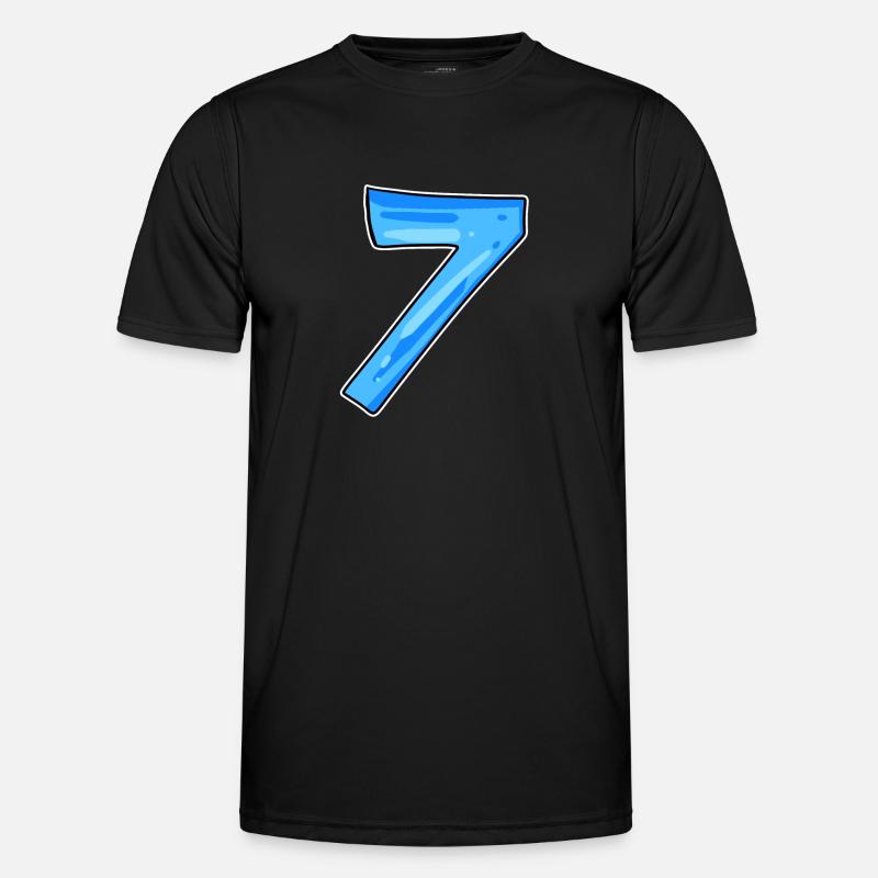 7 Number - Men's Functional T-Shirt - black