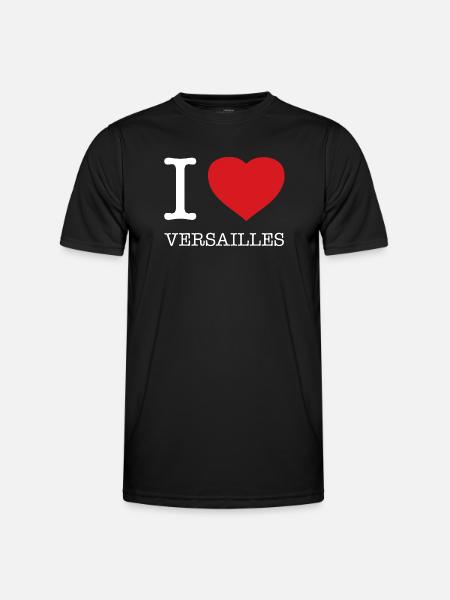 J’AIME VERSAILLES - T-shirt sport Homme - noir