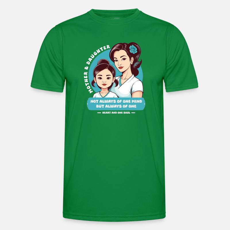 Mutter und Tochter Männer Funktions-T-Shirt