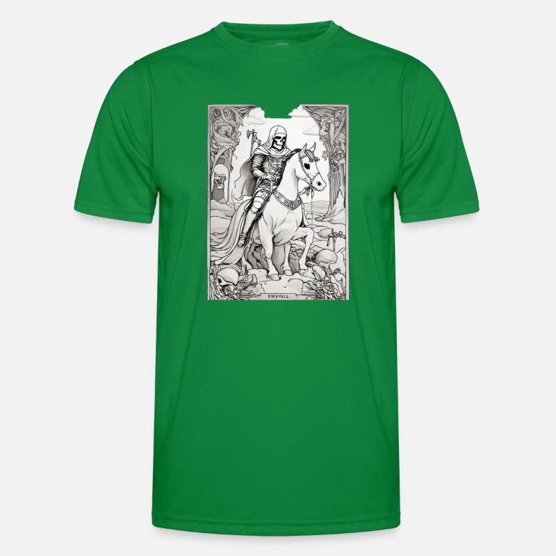 Todesreiter Tarot Illustration Männer Funktions-T-Shirt