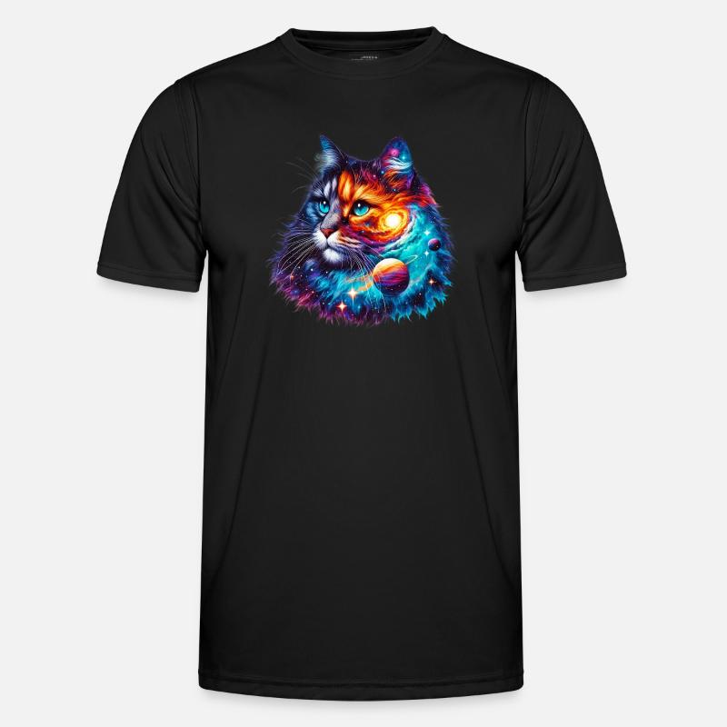 Katze Männer Funktions-T-Shirt