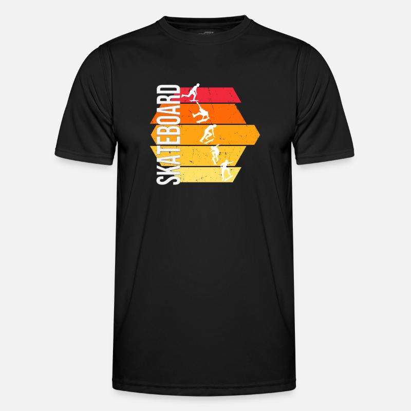 Skateboard Männer Funktions-T-Shirt