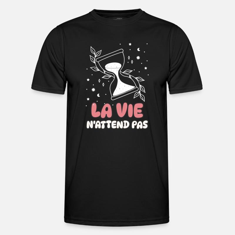 Life Doesn't Wait - Men's Functional T-Shirt - black