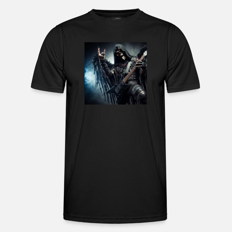 Der Sensenmann ist schwer - Männer Funktions-T-Shirt - Schwarz