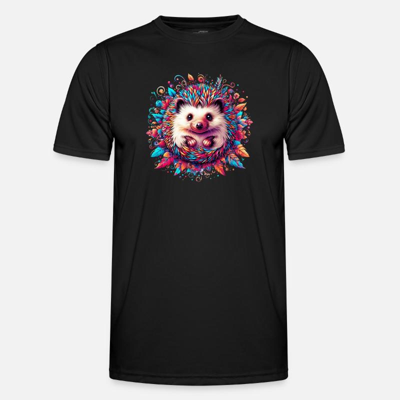 Hedgehog - Men's Functional T-Shirt - black
