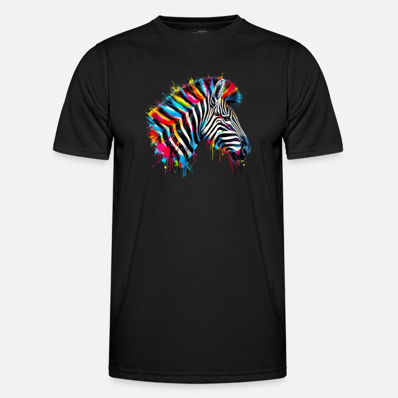 Zebra - Men's Functional T-Shirt - black