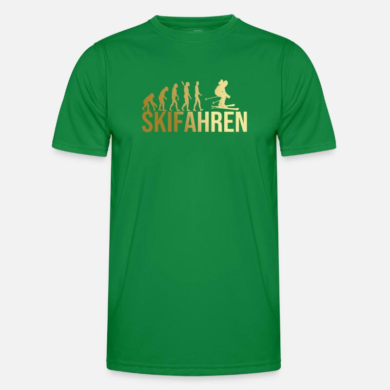 Evolution Skifahren Männer Funktions-T-Shirt