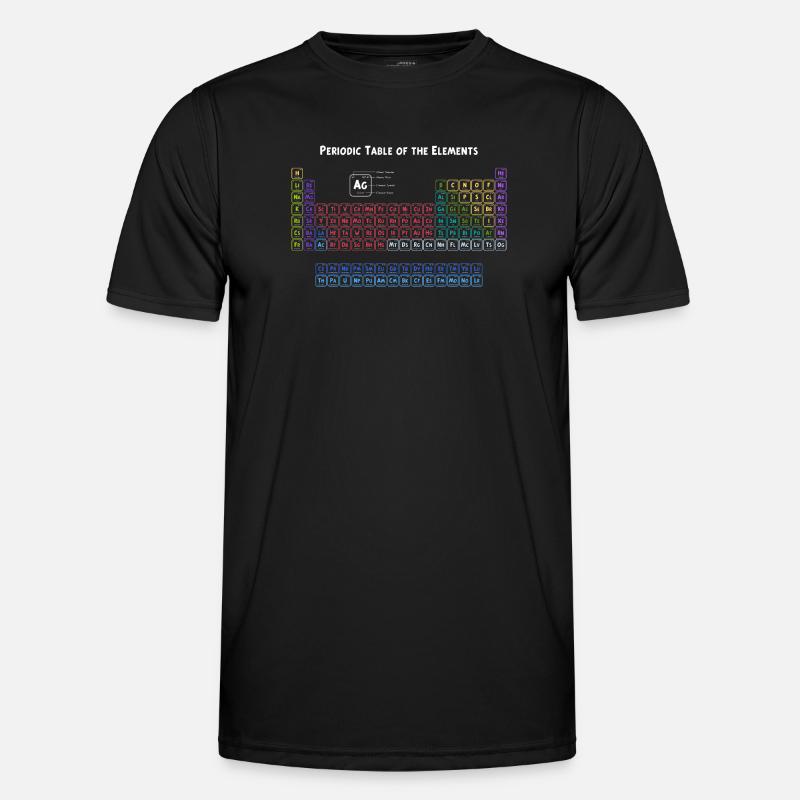 Periodensystem der Elemente - Männer Funktions-T-Shirt - Schwarz