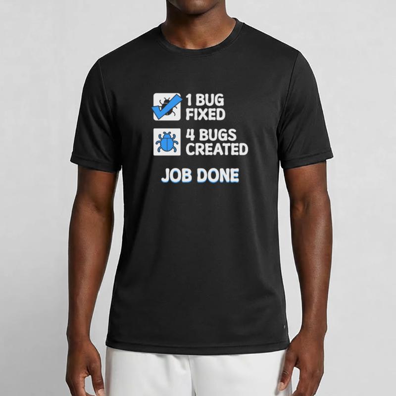 Bugfixing Developer Bugs Code Statement Informatik Männer Funktions-T-Shirt