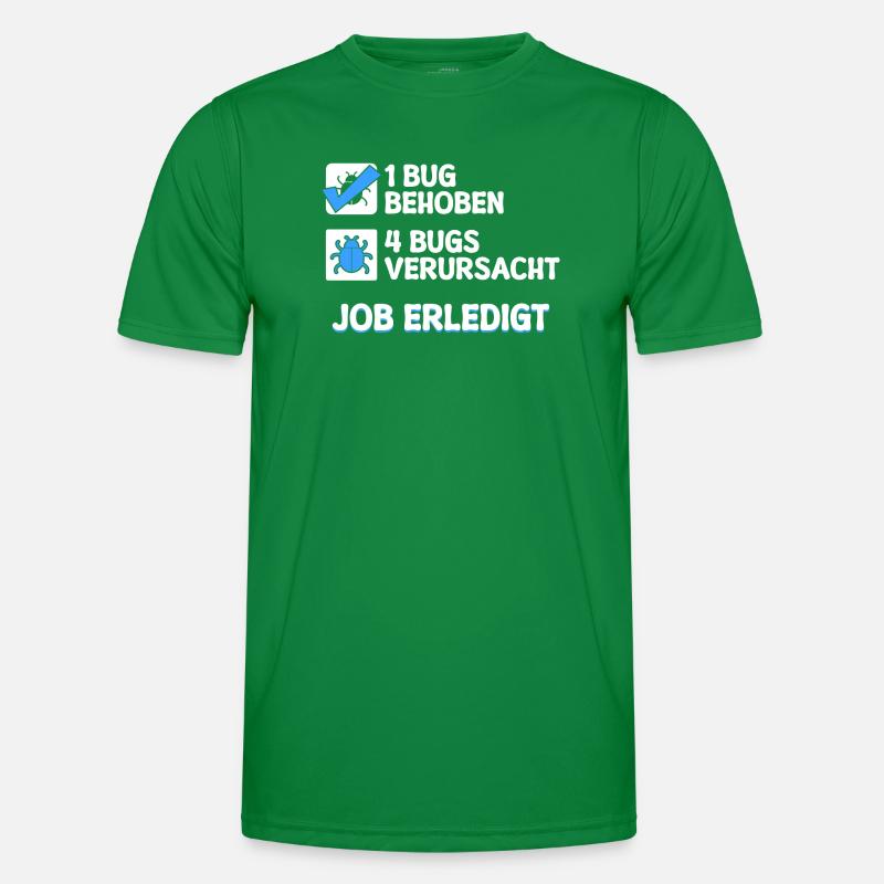 Developer Coden Skripting Bugs Debug Bugfixing Männer Funktions-T-Shirt