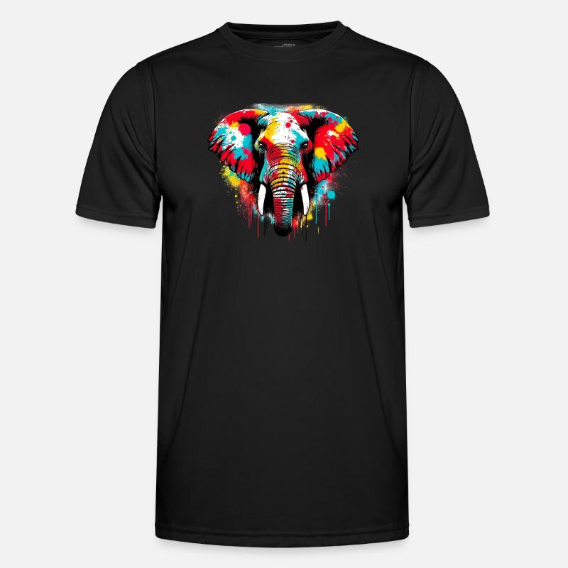Elefant Männer Funktions-T-Shirt