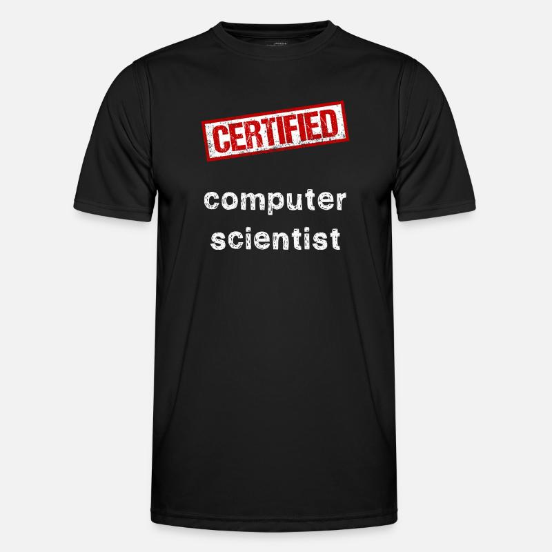 Informatiker - Männer Funktions-T-Shirt - Schwarz