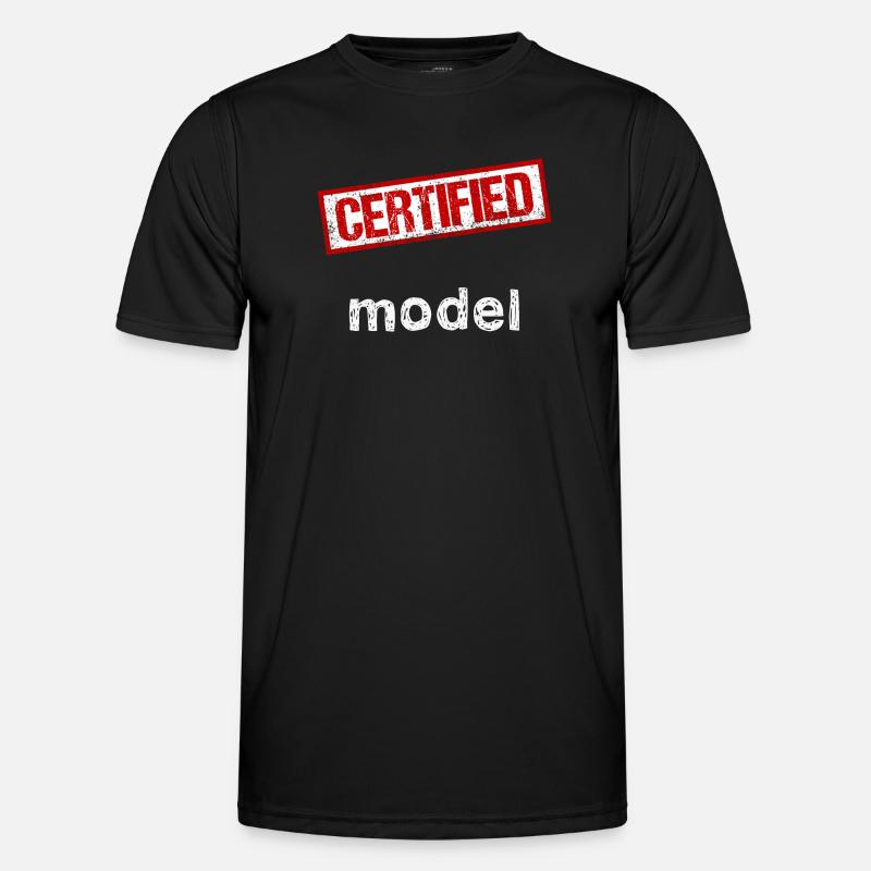 Modell - Männer Funktions-T-Shirt - Schwarz