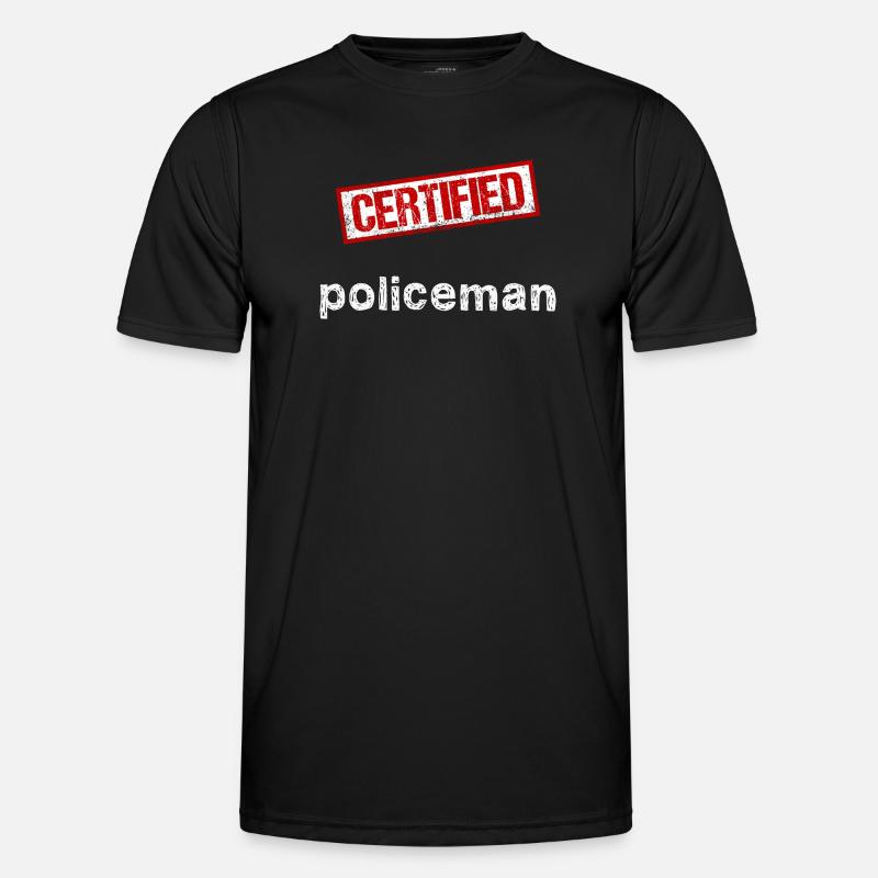 Policeman - Men's Functional T-Shirt - black