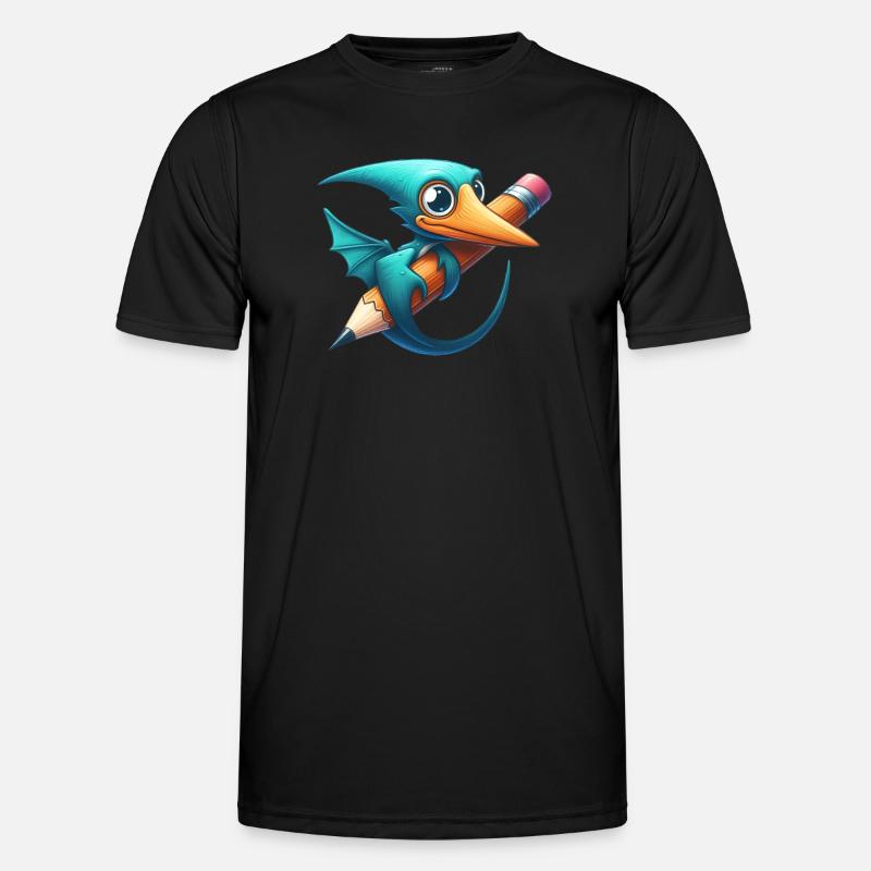Crayon Ptérodactyle Kawaii Ptérosaure Dino T-shirt sport Homme