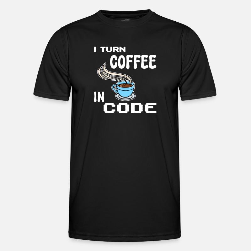 Developer Computerfreak Statement Programmierer - Männer Funktions-T-Shirt - Schwarz
