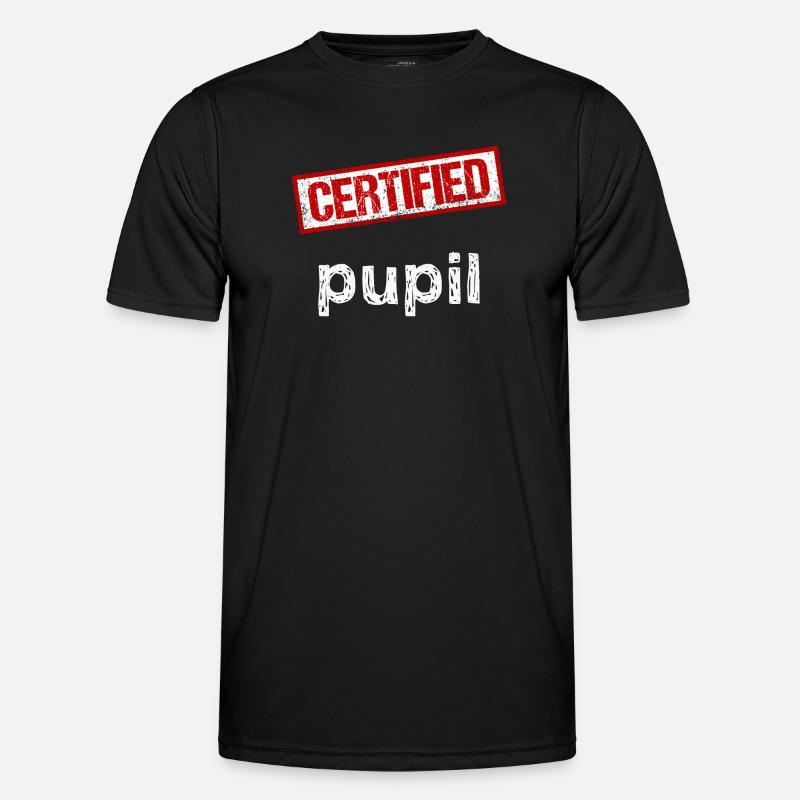 Schüler - Männer Funktions-T-Shirt - Schwarz