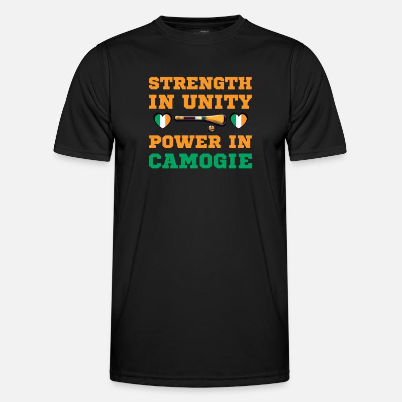 Strength in unity, power in Camogie - Men's Functional T-Shirt - black
