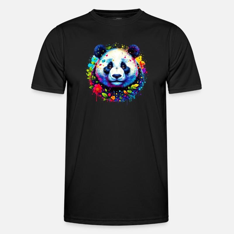 Panda - Men's Functional T-Shirt - black