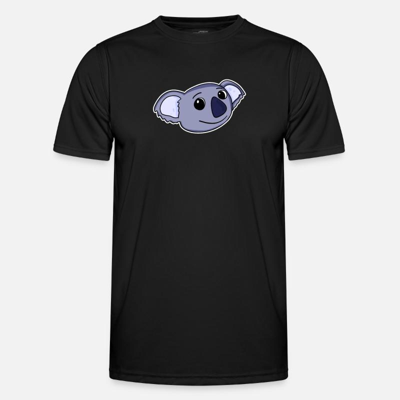 Koala Bear Head - Men's Functional T-Shirt - black