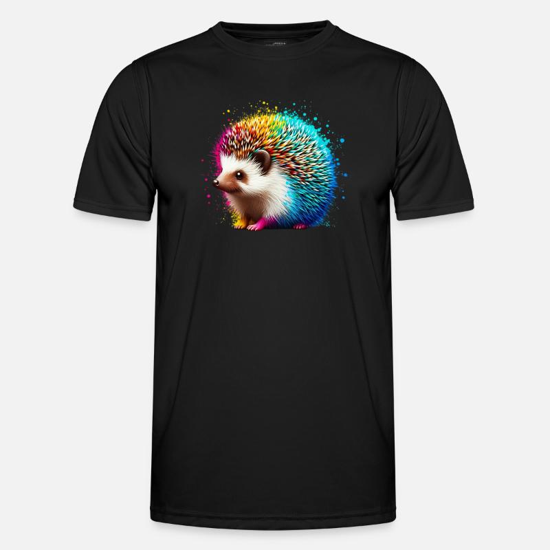Hedgehog - Men's Functional T-Shirt - black