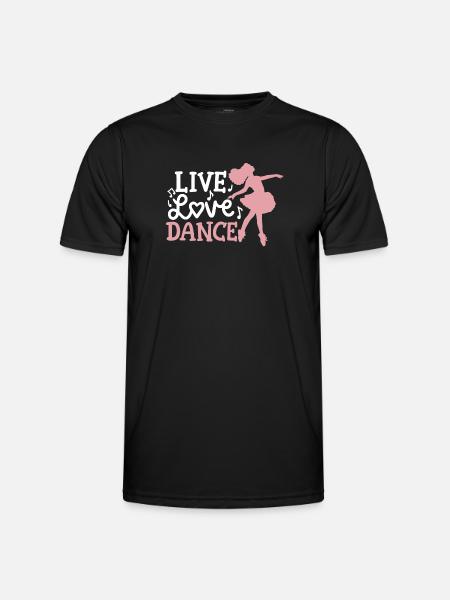 Ballett Tanzen Ballerina - Männer Funktions-T-Shirt - Schwarz