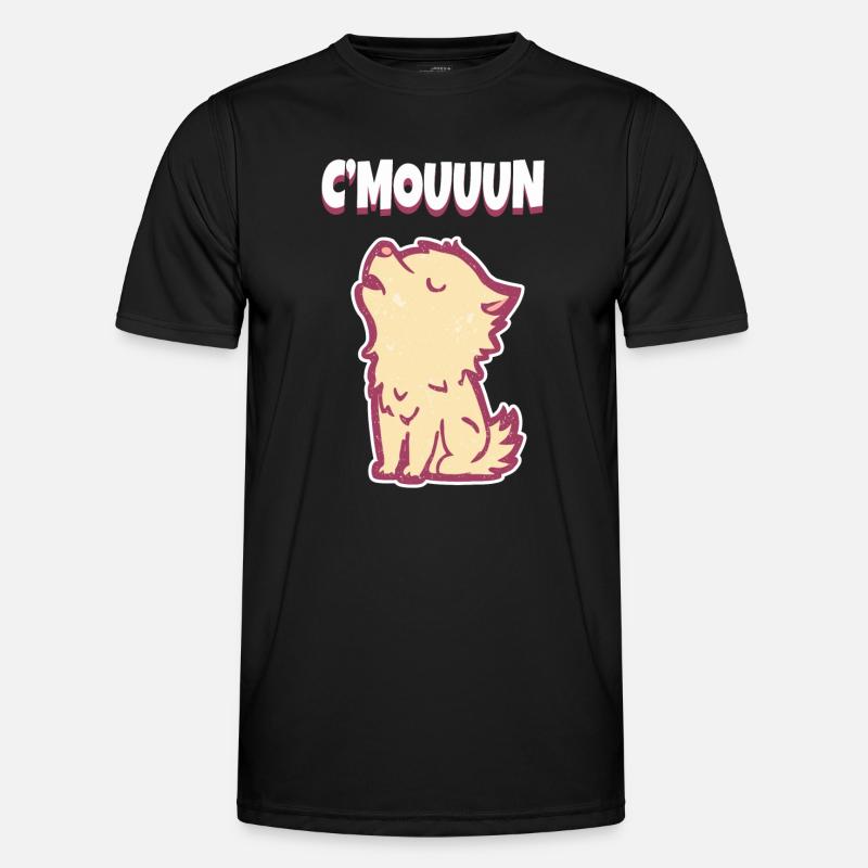 C'MON Howling Wolf Motivation - Men's Functional T-Shirt - black