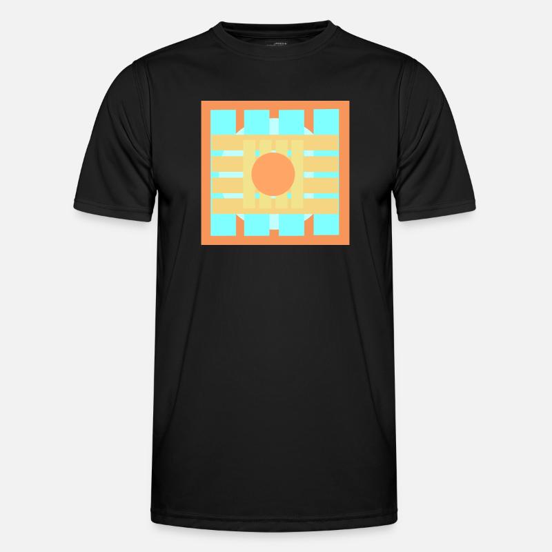  Farbenspiele Muster Design Männer Funktions-T-Shirt