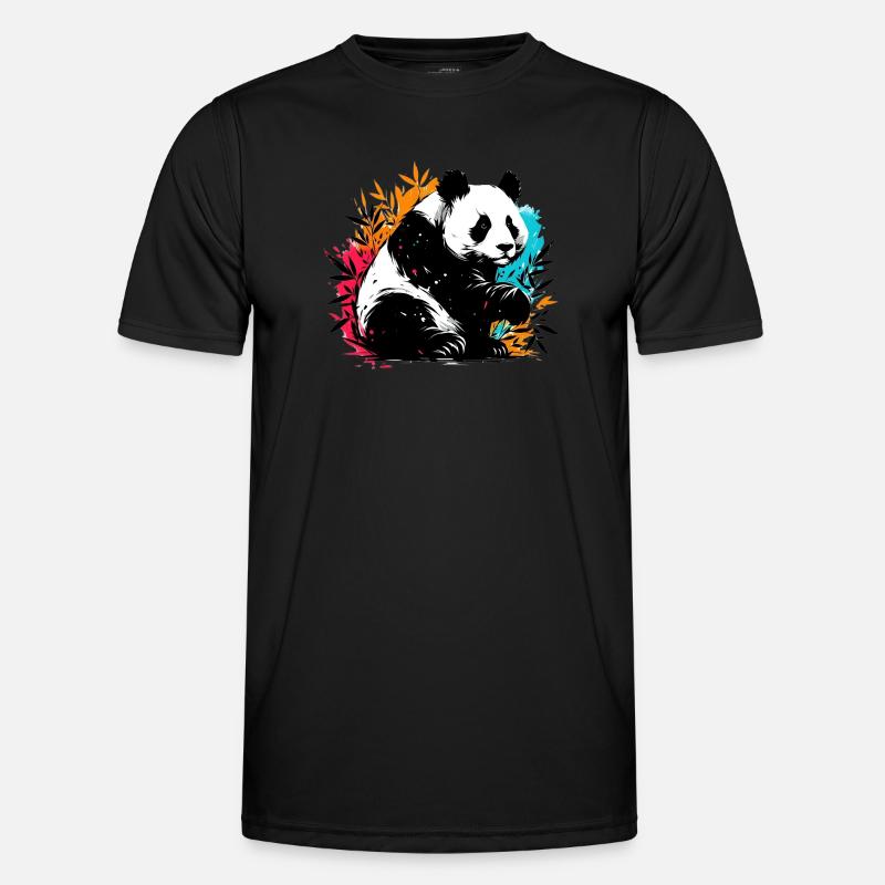 Panda - Men's Functional T-Shirt - black