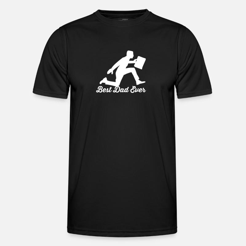 Geschäft - Männer Funktions-T-Shirt - Schwarz