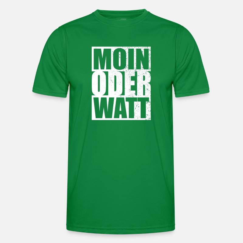 Moin Oder Watt Ruhrgebiet Ruhrpott Hamburg Moin Männer Funktions-T-Shirt