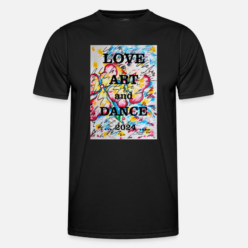 Blumenmädchen - Männer Funktions-T-Shirt - Schwarz