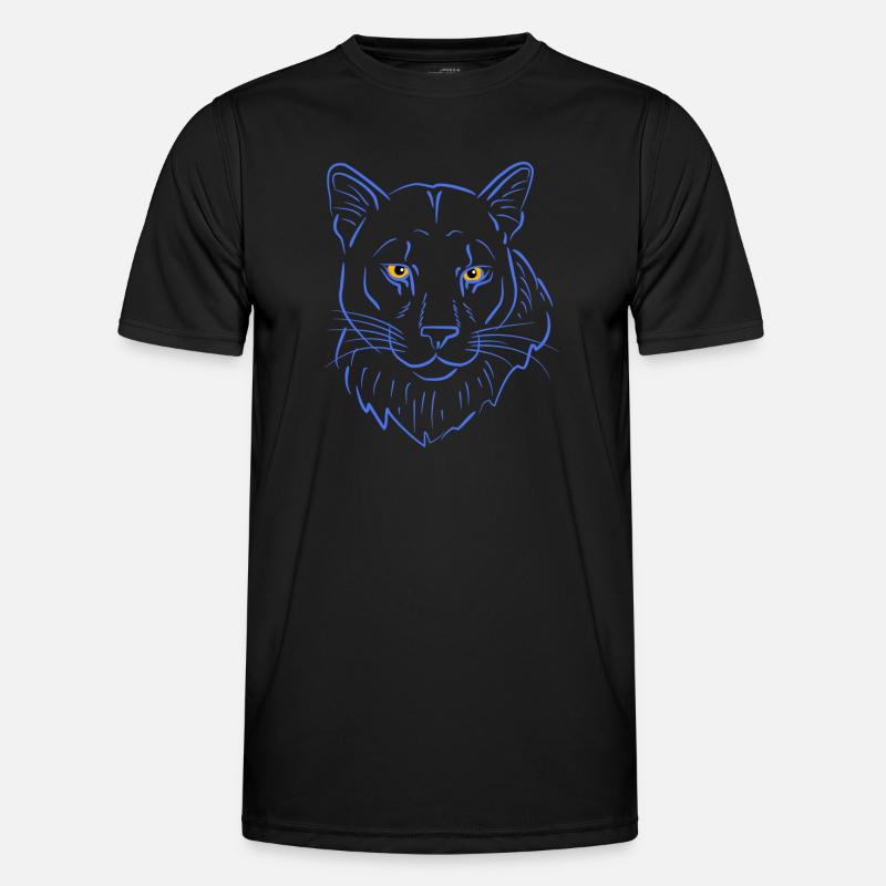 Bergloewe raubtier Männer Funktions-T-Shirt