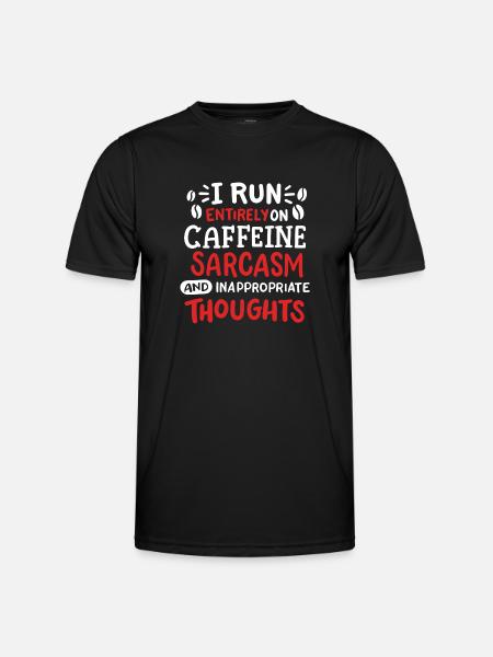 Sarkasmus sarkastischer Humor - Männer Funktions-T-Shirt - Schwarz