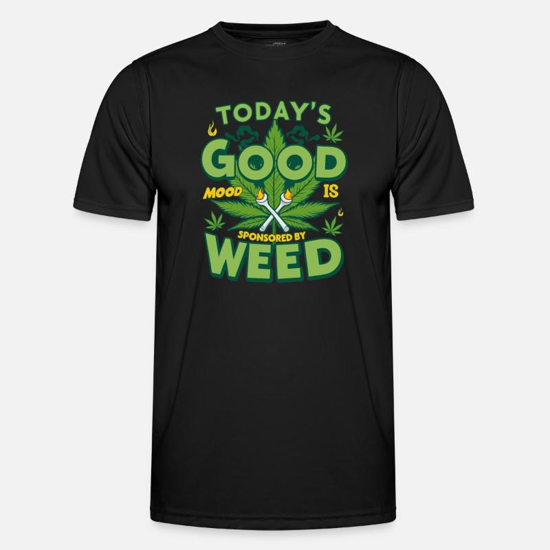 Gute Laune Weed Männer Funktions-T-Shirt