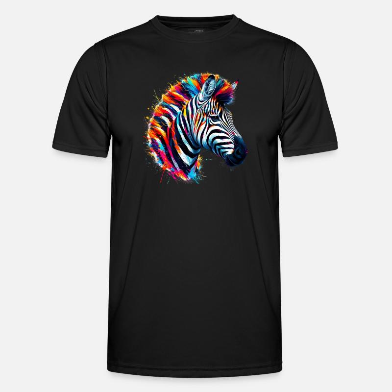 Zebra - Men's Functional T-Shirt - black