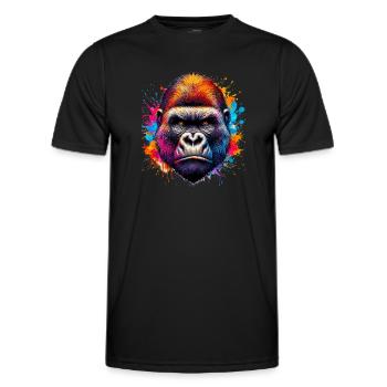 Gorilla - Men's Functional T-Shirt - black - Front - AI Model Male 178 dark (178cm)