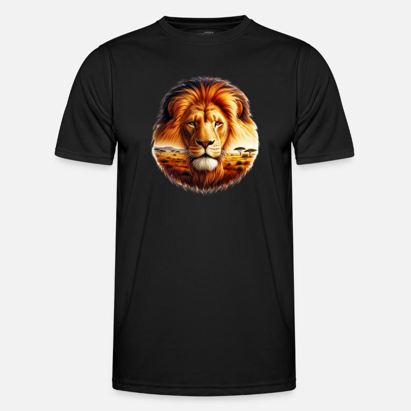 Löwe Männer Funktions-T-Shirt