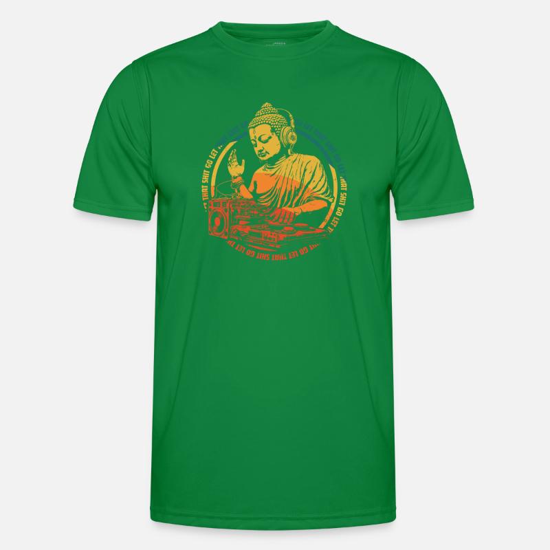 Buddha DJ Männer Funktions-T-Shirt