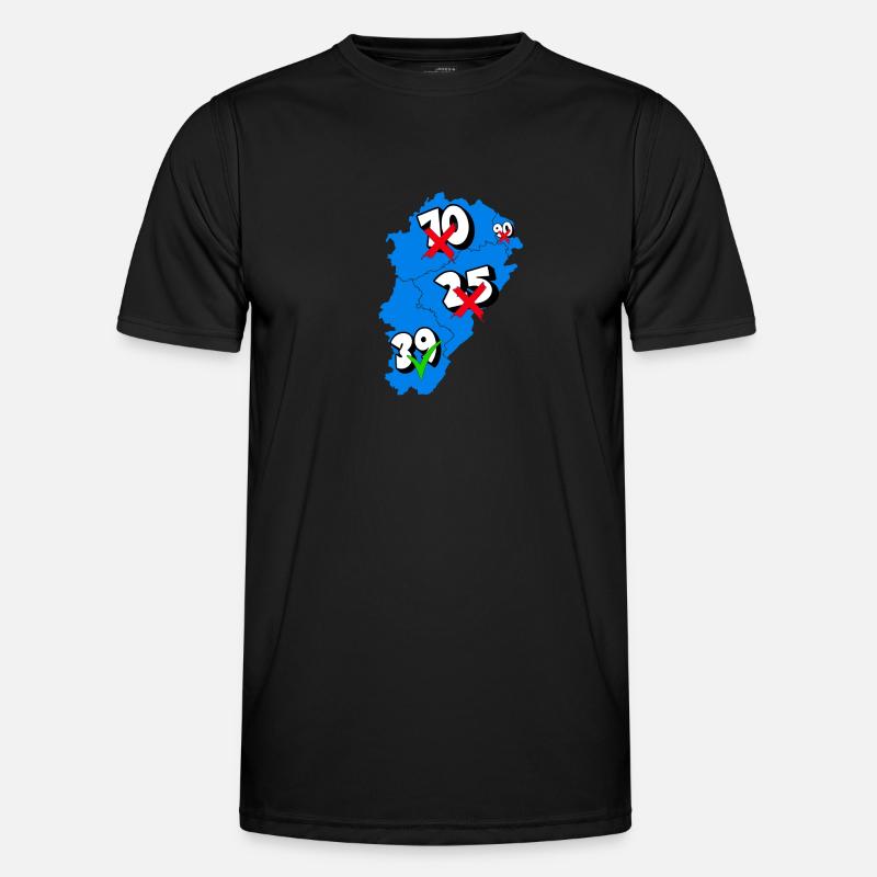 Région franche comté T-shirt sport Homme