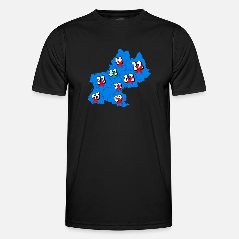 Région Midi-Pyrénées T-shirt sport Homme