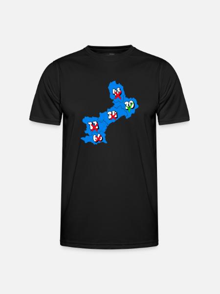 Languedoc Roussillon Region - Men's Functional T-Shirt - black