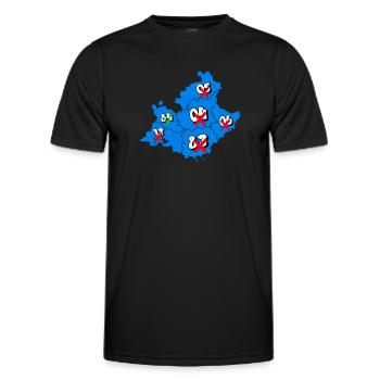 PACA-Region - Männer Funktions-T-Shirt - Schwarz - Vorne - AI Model Male 178 dark (178cm)