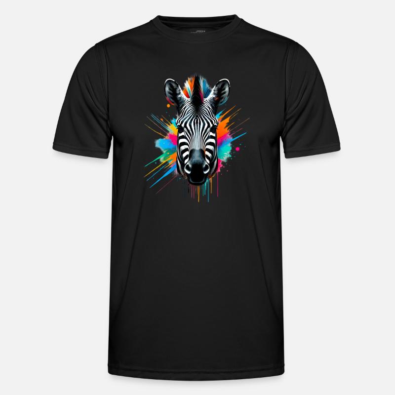 Zebra - Funktionsshirt til herrer - sort