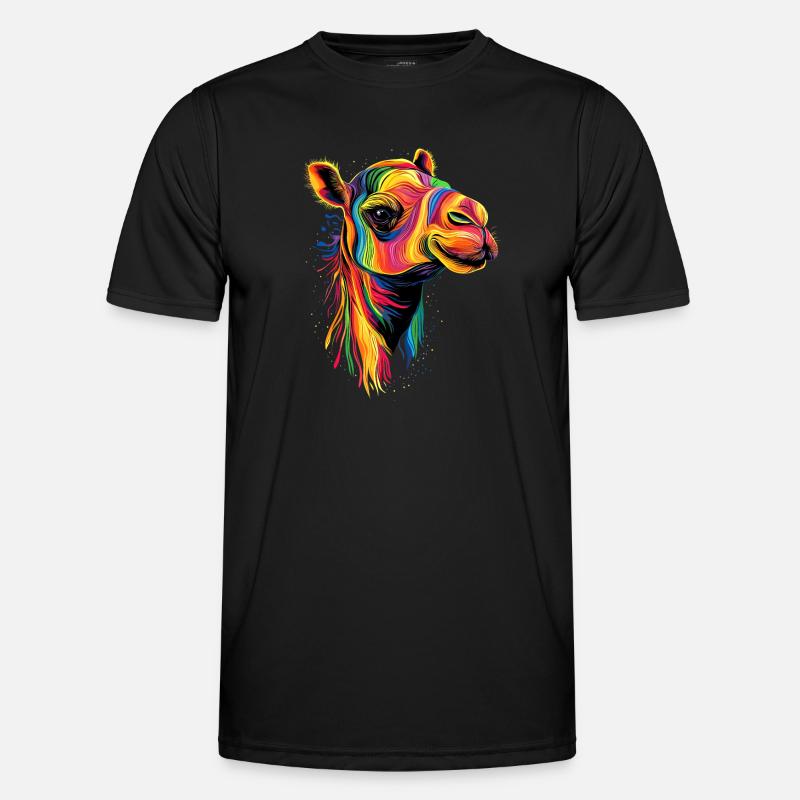 Kamel Dromedar Trampeltier Camel Geschenk Kamele - Männer Funktions-T-Shirt - Schwarz