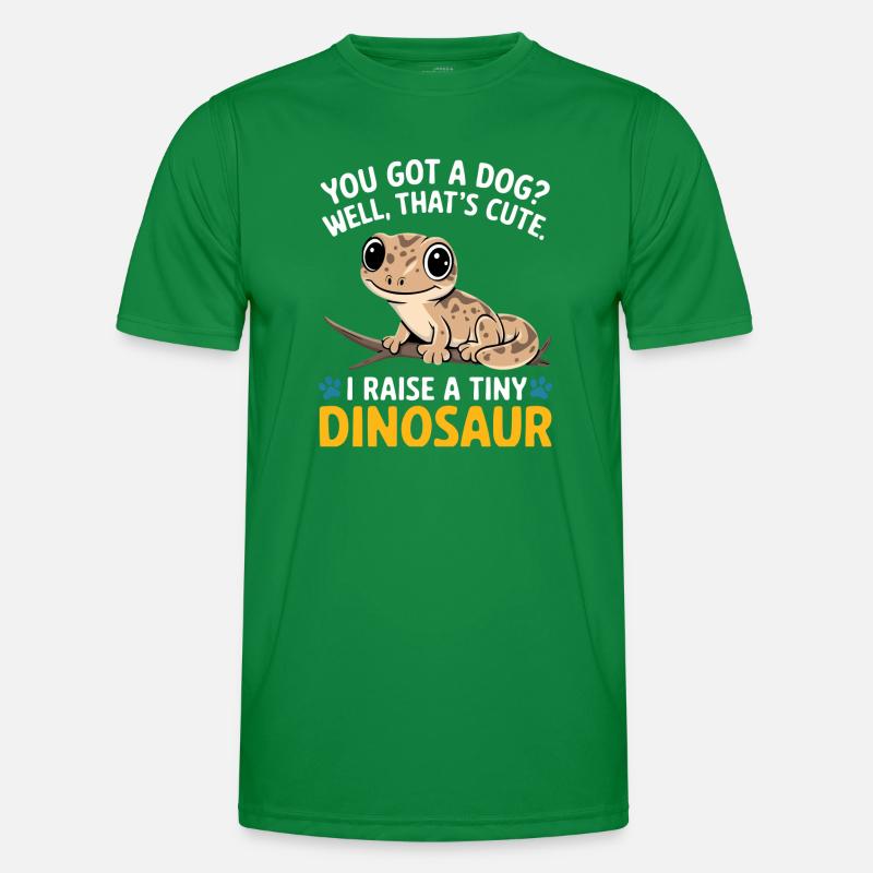 Funny Tiny Dinosaur Lizard Men's Functional T-Shirt