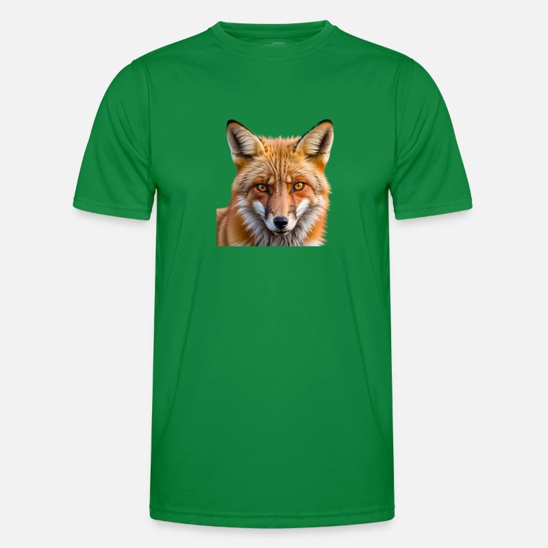 Fuchs Tierbild Männer Funktions-T-Shirt