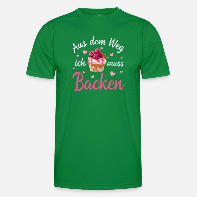 Backen Bäcker Bäckerin Männer Funktions-T-Shirt
